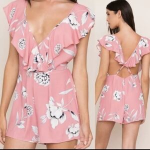 NWT Yumi Kim Call Back Romper In Rose Duet Pink